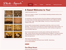 Tablet Screenshot of dickssweets.co.za